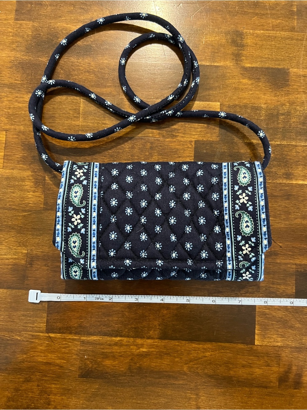 Vera Bradley Vintage Seaport Navy Crossbody Wallet Handbag & Backpack - Picture 3 of 15